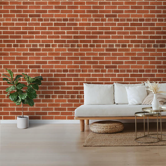 3D Exposed Red Brick Look Wallpapers