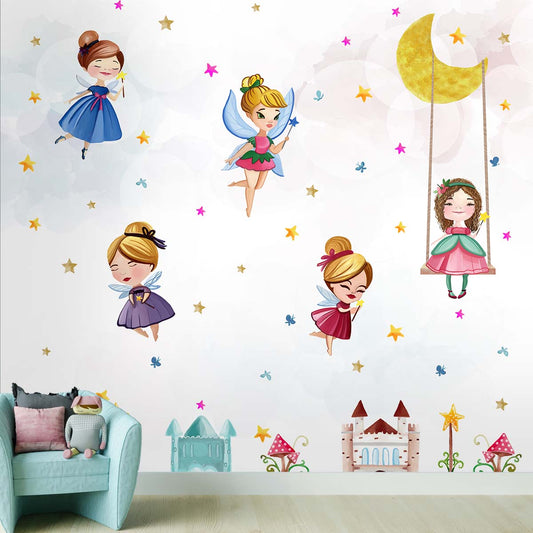 Customised Fairies Wallpaper Theme for Girls Room