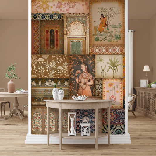 Kahani, Indian Art Theme Wallpaper, Customised