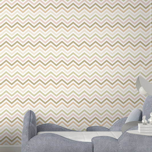 Chevron Pattern Wallpaper for Kids Room