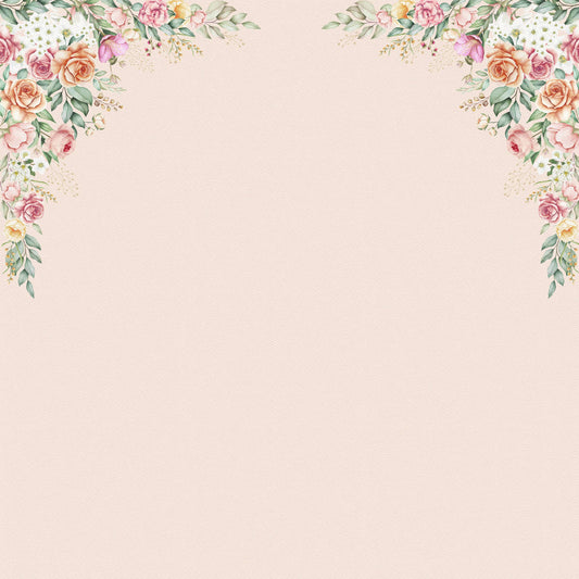 Beautiful Floral Wallpaper, Frame Pattern for Bedrooms, Customised