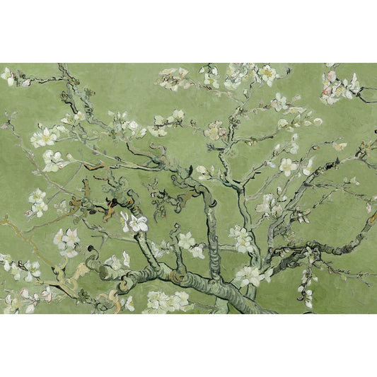 Vincent Van Gough Almond Blossom Wallpaper, Green