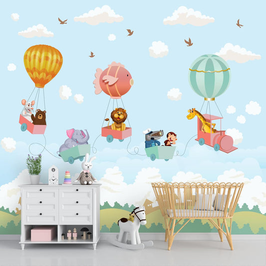 Animal Theme Nursery Room Wallpaper Design, Customised