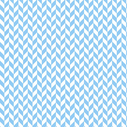 Pastel Blue Geometric Print Boy Room Wallpaper