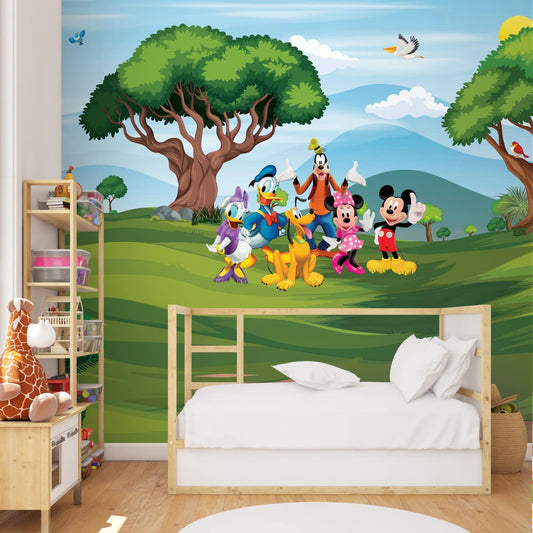 Micky, Minnie, Donald Duck, Disney Friend, Kids Wallpaper