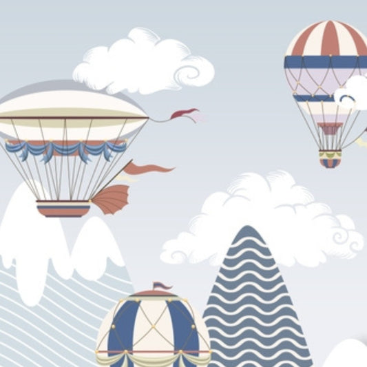 Charming Mountains and Balloons, Kids wallpaper