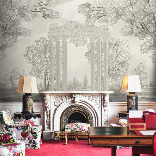 Greek Retreat: Classic Wallpaper for Rooms, Customised