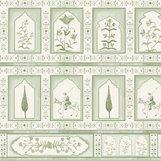 Rajmahal, Room Wallpaper Design Inspired by Glorious Indian Royal Past Closeup