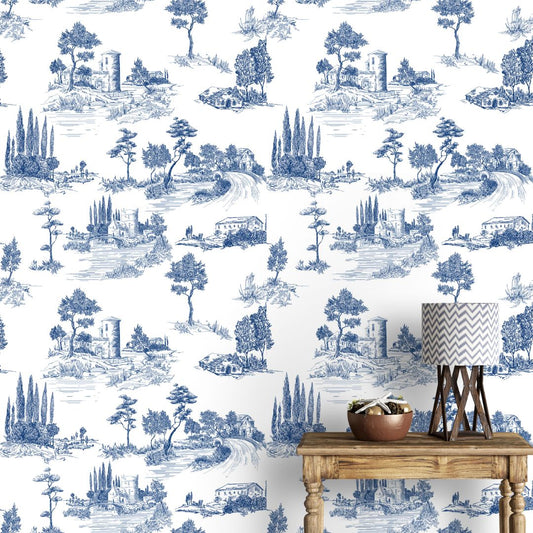 Chic Toile Design, Wallpaper for Wall