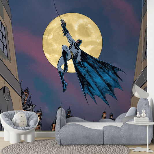 Batman Design Wallpaper for Kids Room