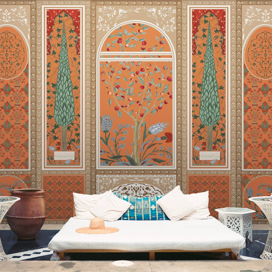 Shalimar - Mughal Inspired Colorful Wallpaper