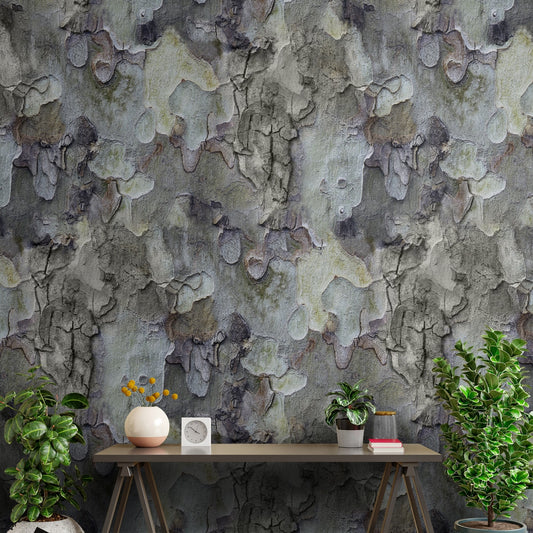 Distorted Paint Texture Themed Wallpaper for Walls