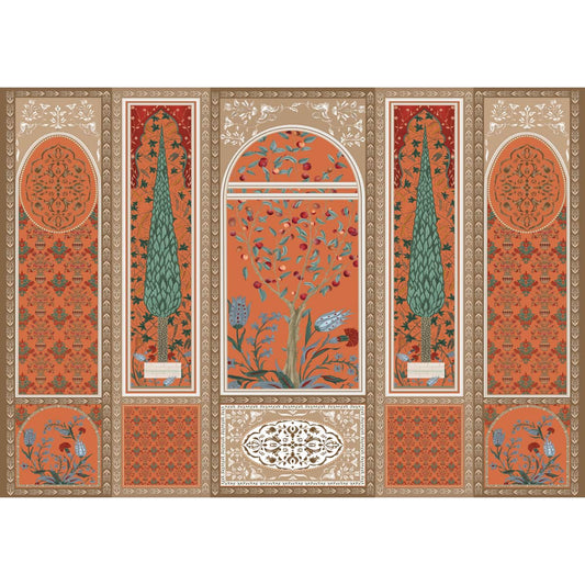 Shalimar - Mughal Inspired Colorful Wallpaper