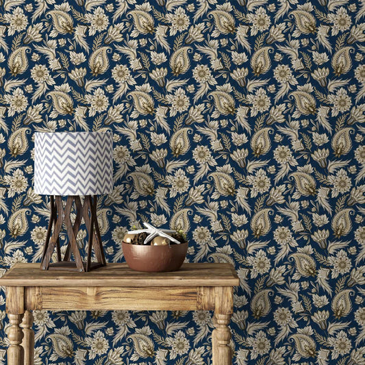 Paisley Design Wallpaper, Bedrooms & Living Rooms