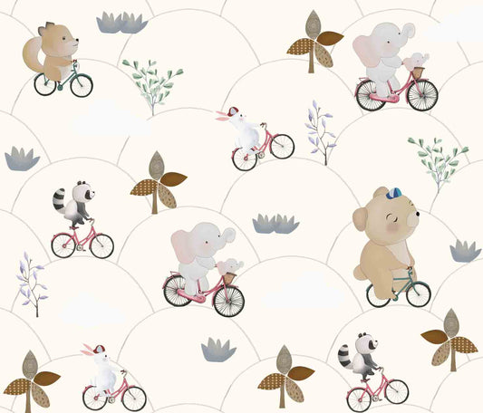 Cute Animal Small Children Room Wallpaper, Customised