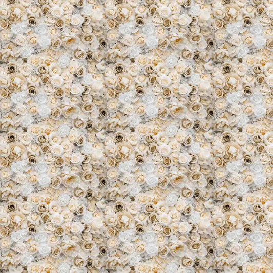 Repeat Pattern of Roses, Vintage Look , Premium Realistic Wallpaper