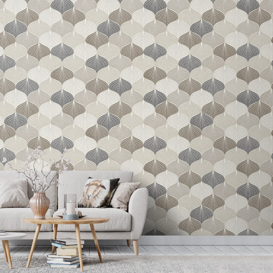 Japanese Style Wallpaper with Repeat Pattern