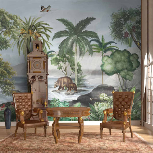 Anandvan, Jungle Theme Wallpaper, Customised