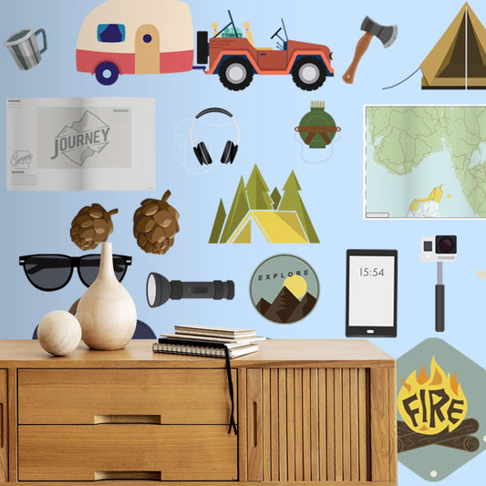 Travel Theme Kids Room Wallpaper Design, Customised