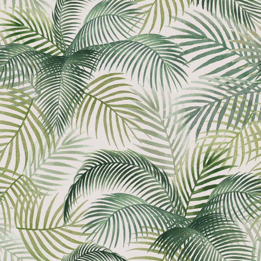 Tropical Green Leaves Wallpaper, Customised