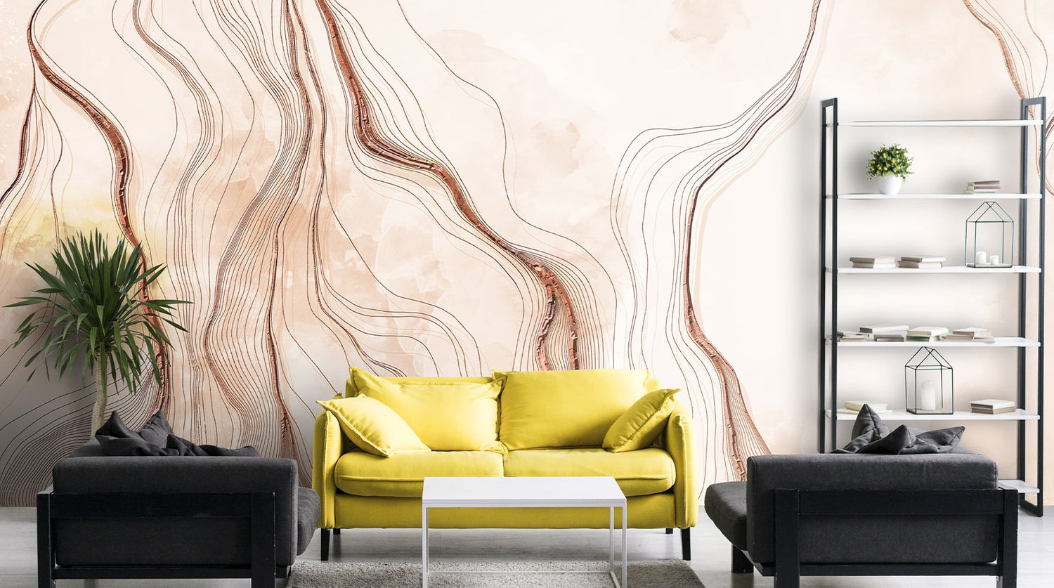 Beautiful Living room Wallpaper by Life n Colors