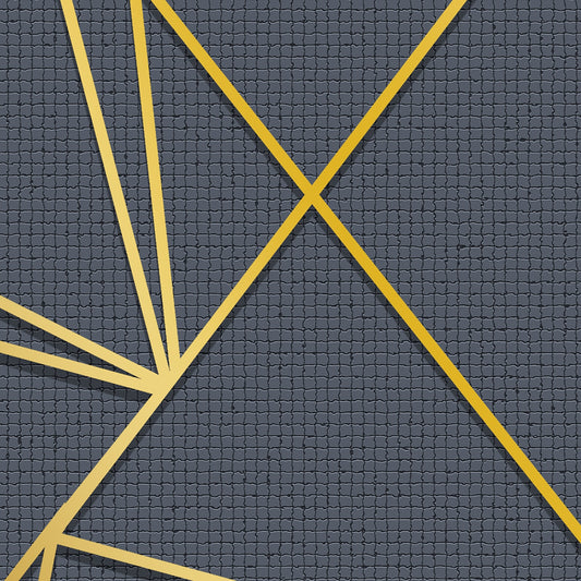 Large Geometric Pattern with Golden Lines, Wallpaper