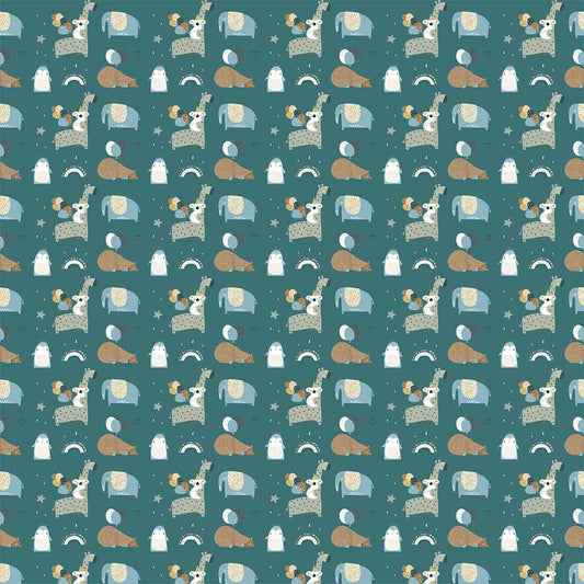 Enchanting Animals Heaven, Design For Kids, Teal