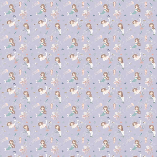 Mermaid Melodies: Underwater Adventure, Wallpaper For Kids, Lilac