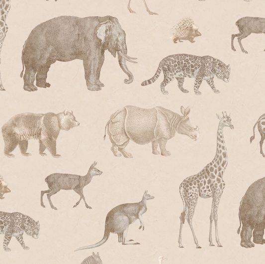 Little World on Safari, Jungle Animals Wallpaper